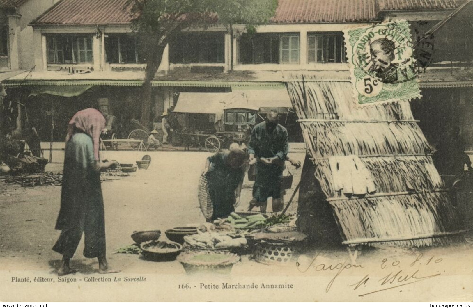 Indochina, SAIGON, Marchande Annamite, Native Market (1910) Postcard - Viêt-Nam