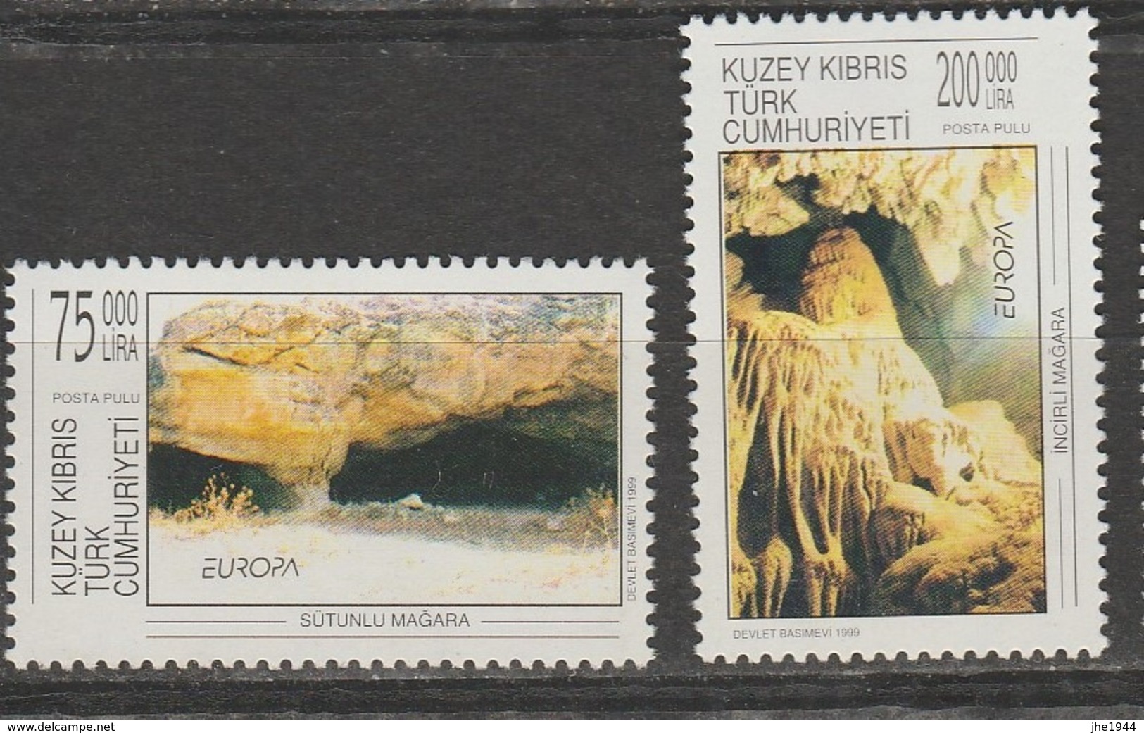 Turquie Adm. Chypre Europa 1999 N° 462/ 463 ** Reserves Et Parcs - 1999