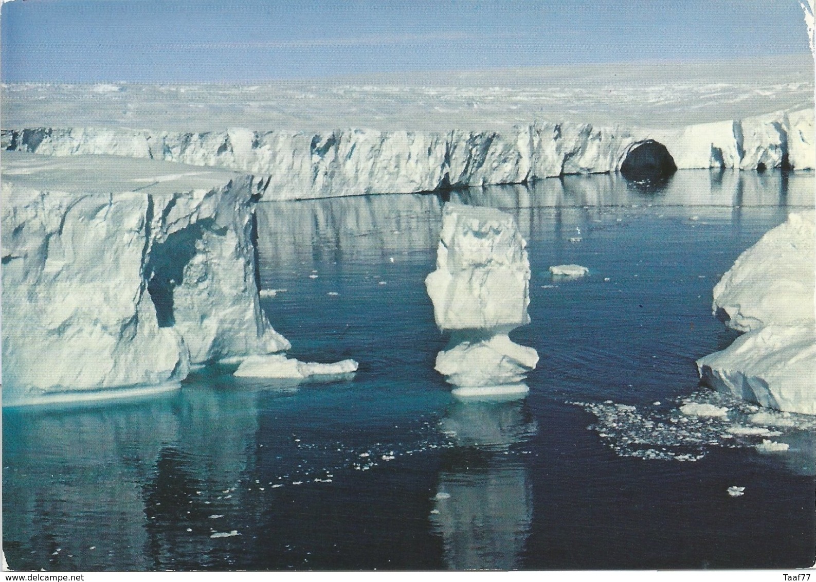 TAAF -Dumont D'Urville-T.Adélie: Carte Postale Icebergs Et Glacier De L'Astrobale Avec Timbre N°157 Douguet - 12/02/1992 - Lettres & Documents