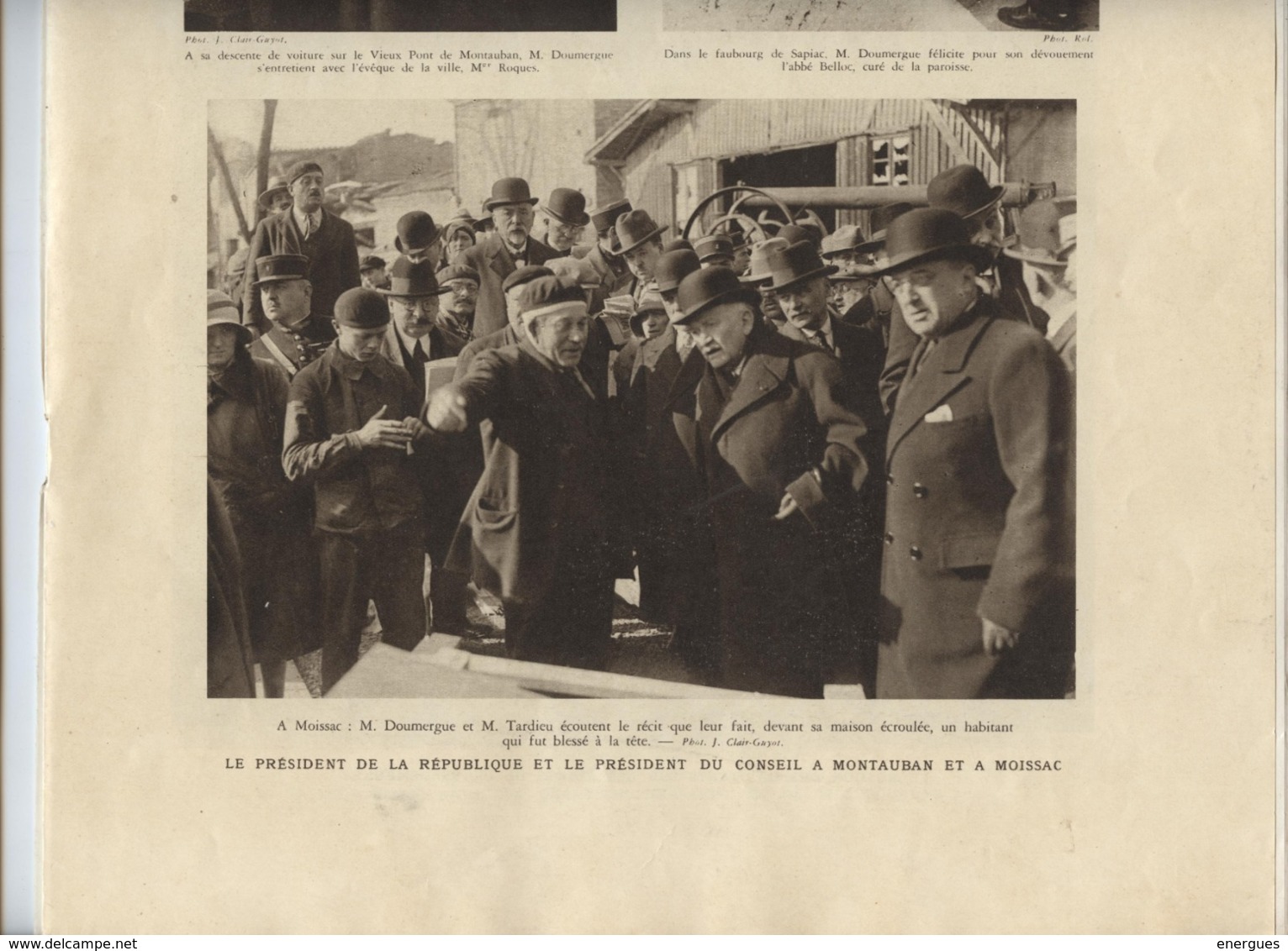 L'illustration,1930, Inondations Du Sud-ouest,Doumergue, Moissac, Mazamet,Trèbes,Montauban,La Réole,,Reyniès,Villemur - 1900 - 1949