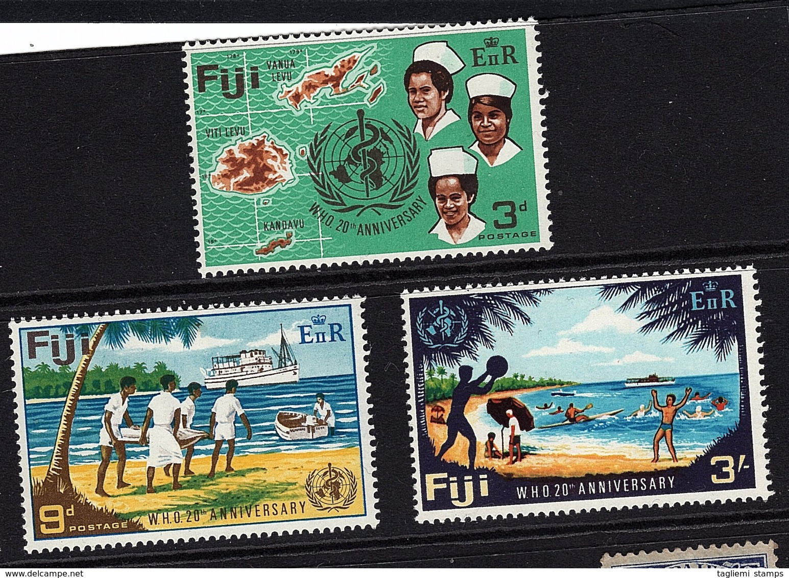 Fiji, 1968, SG 388 - 390, Complete Set Of 3, MNH - Fiji (...-1970)