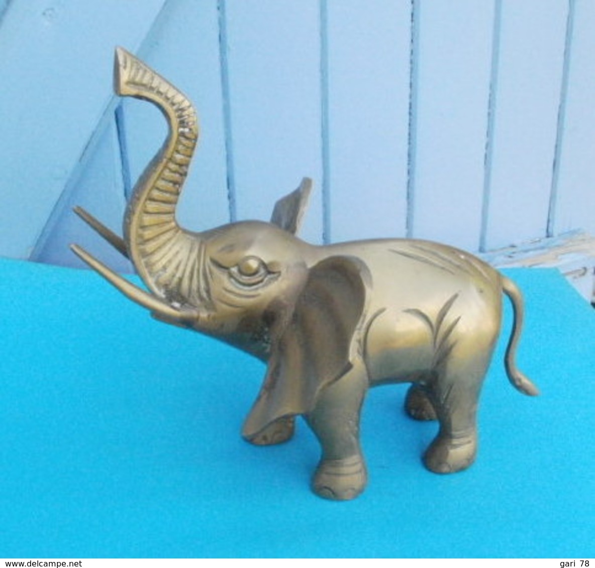 ELEPHANT En Laiton Hauteur 20 Cm - Bronzes