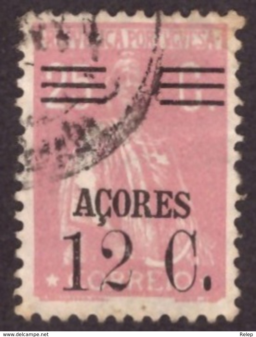 Portugal  Açores 1929-30  - " Ceres"  12c/25c   "Ceres"  AZORES Surcharged - Used Stamps