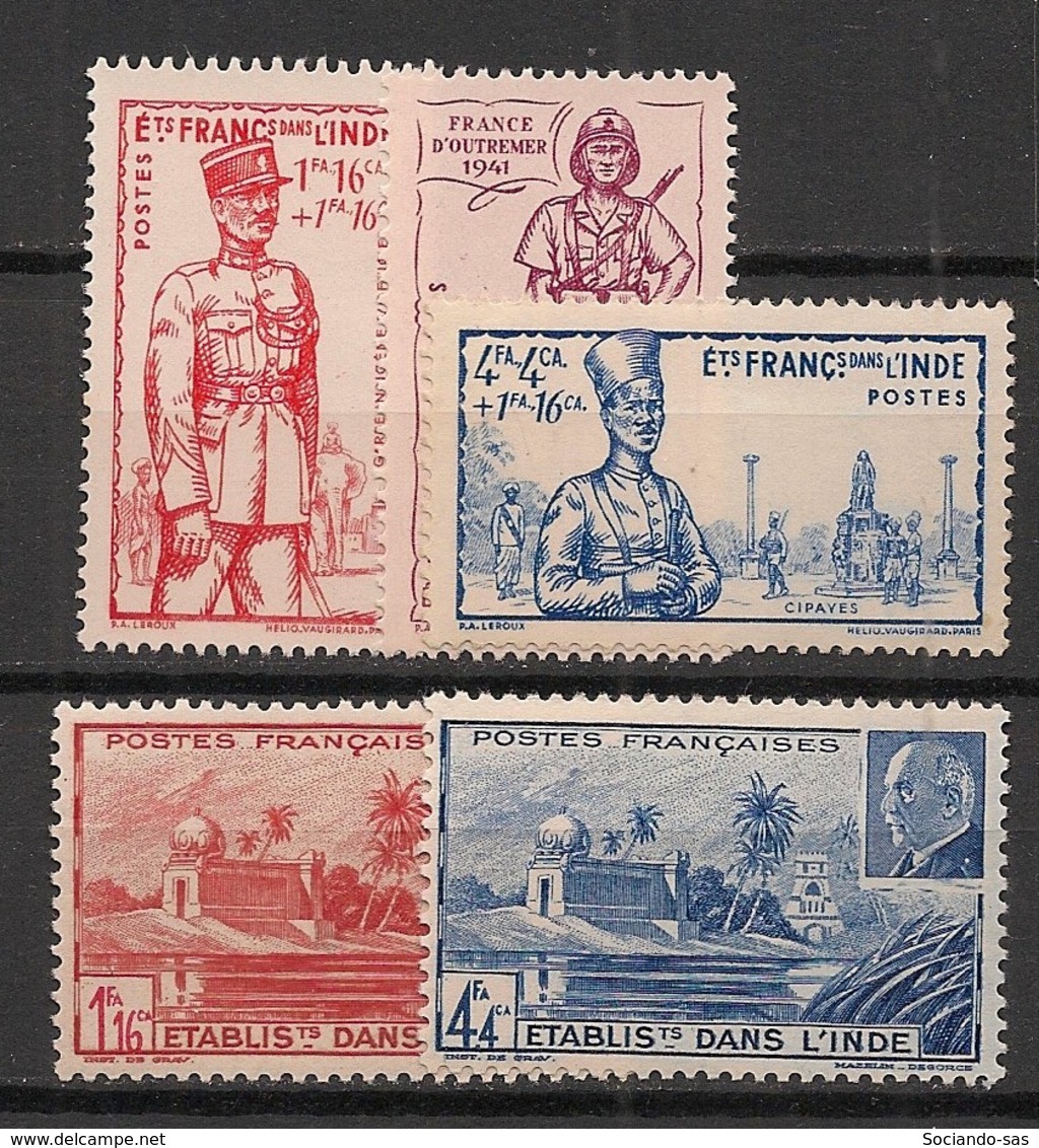 Inde - 1941 - N°Yv. 123 à 127 - Complet - 5 Valeurs - Neuf * / MH VF - Neufs