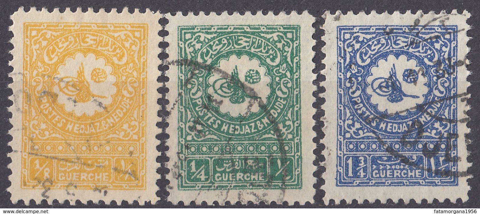 ARABIA SAUDITA - 1931 - Serie Completa Formata Da 3 Valori Usati: Yvert 93A/95. - Saudi Arabia