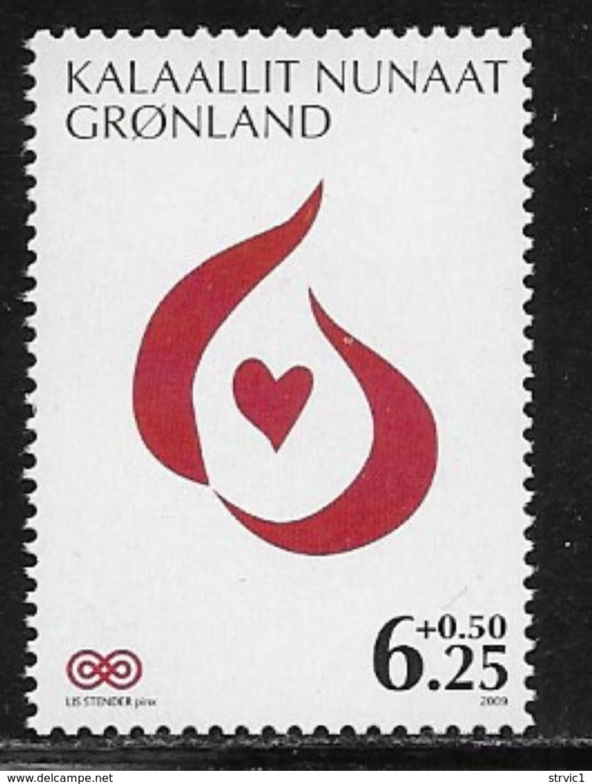 Greenland Scott # B34 MNH Cancer Fight, 2009 - Unused Stamps