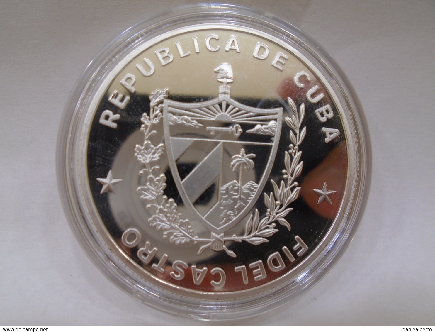 Cuba, Medal, 90 ANIVERSARIO DEL NATALICIO, Fidel Castro, SIlver, Brilliant, UNC, - Royal / Of Nobility