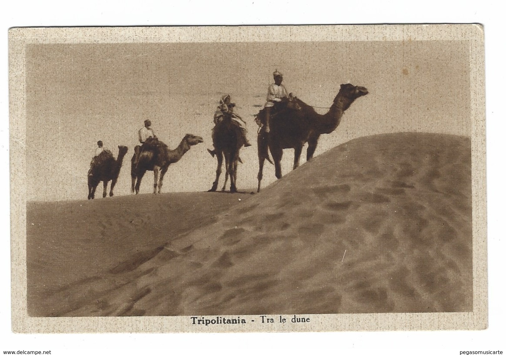 839 - COLONIALE - TRIPOLITANIA - TRA LE DUNE 1920 - Altre Guerre