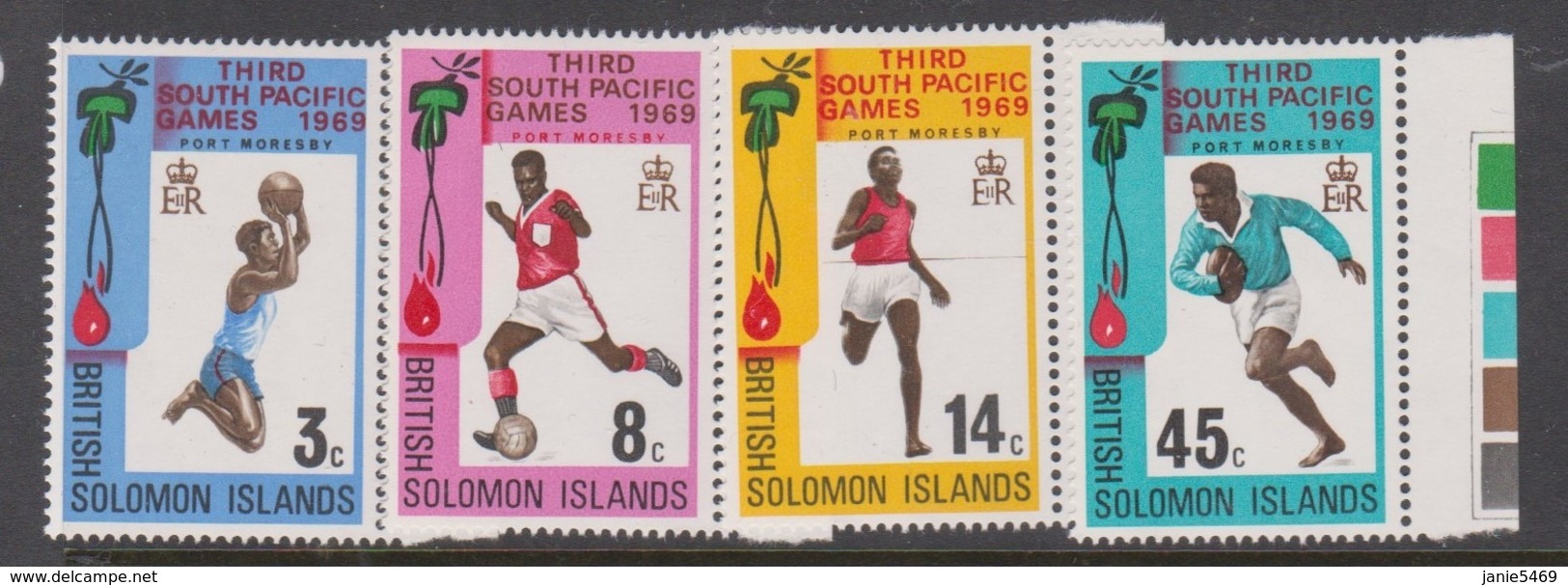 Solomon Islands SG 184-187 1969 Third South Pacific Games  ,mint Never  Hinged - Isole Salomone (1978-...)