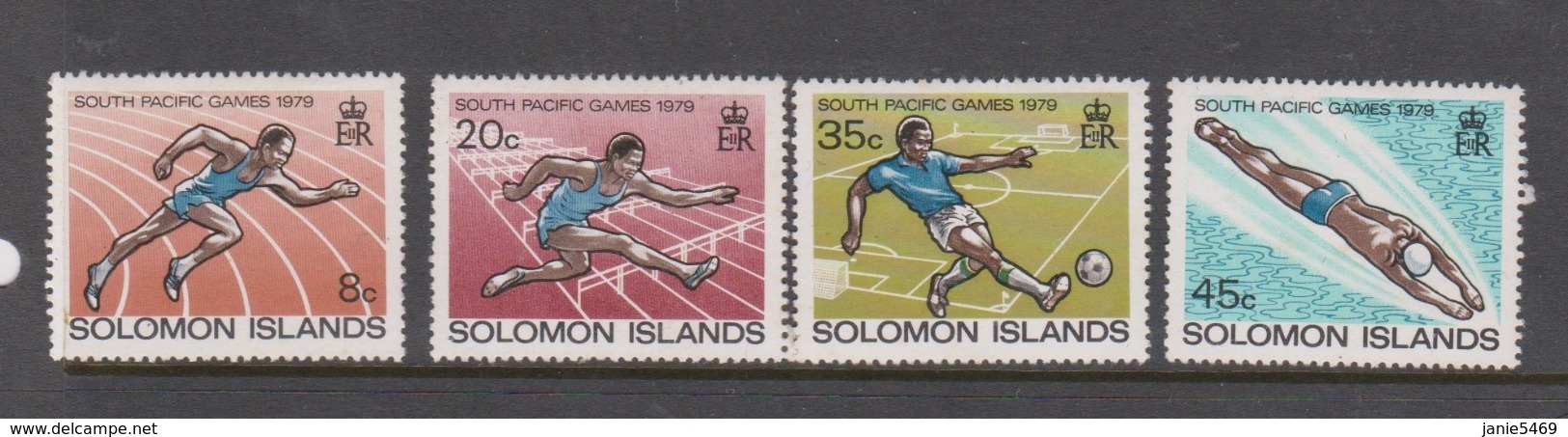 Solomon Islands SG 380-383 979 South Pacific Games ,mint Never Hinged - Islas Salomón (1978-...)