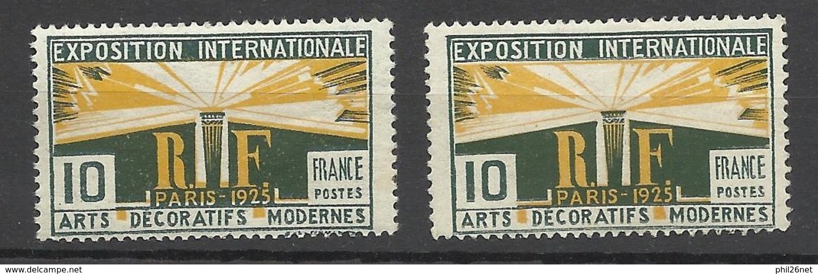 France N°   210  Variété Avec Le Jaune Décalé  Neuf * * TB  = MNH  VF    - Neufs