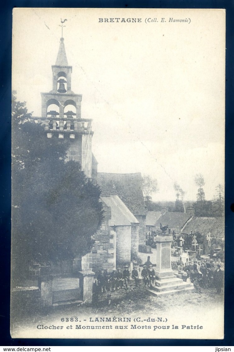 Cpa Du 22 Lanmérin Clocher Et Monument Aux Morts Pour La Patrie   LZ58 - Lannion