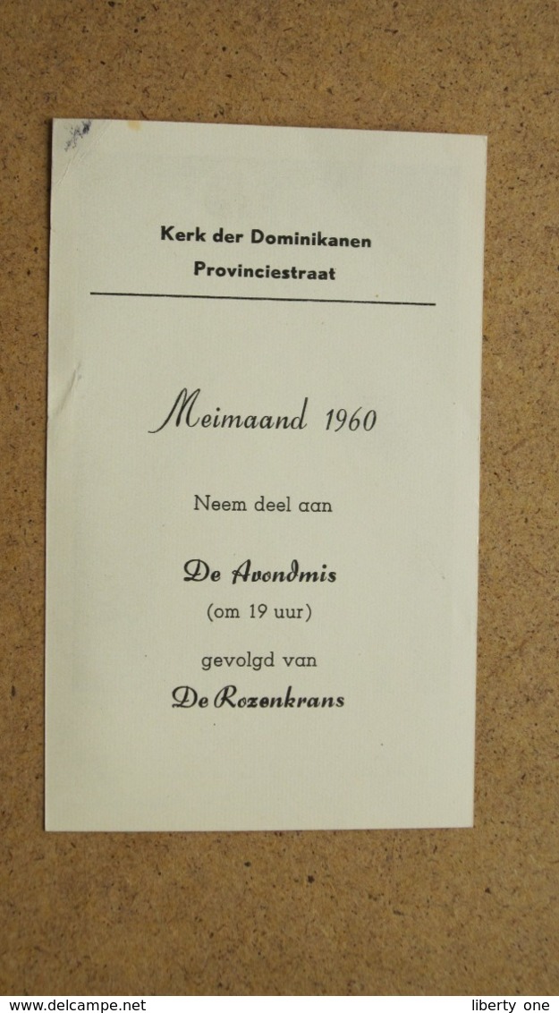 Kerk Der Dominikanen PROVINCIESTRAAT Antwerpen - Meimaand 1960 ( O.L.V. Van Fatima ) Zie Foto's ! - Godsdienst & Esoterisme