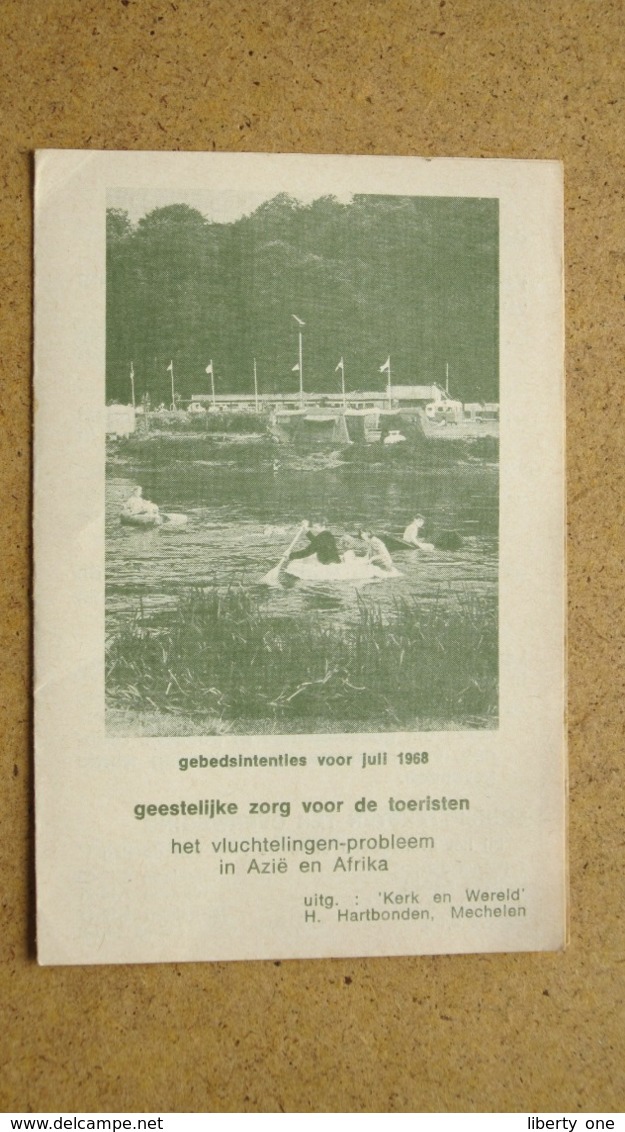 Gebedsintenties Voor Juli 1968 / GEESTELIJKE ZORG VOOR DE TOERISTEN ( Kerk En Wereld Mechelen ) Zie Foto's ! - Religion & Esotericism