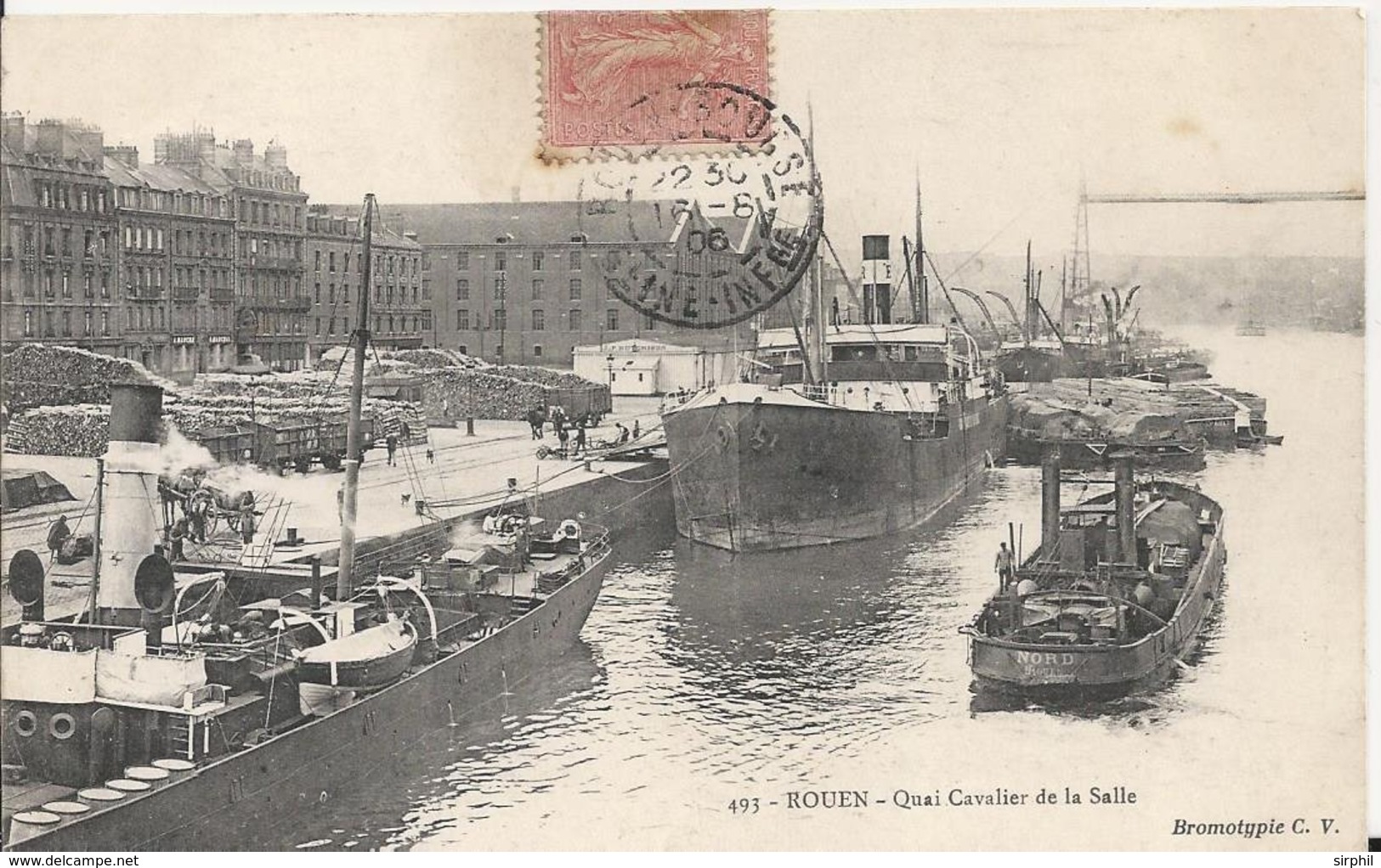 Carte Postale Ancienne De Rouen Le Quai Cavalier De La Salle - Rouen