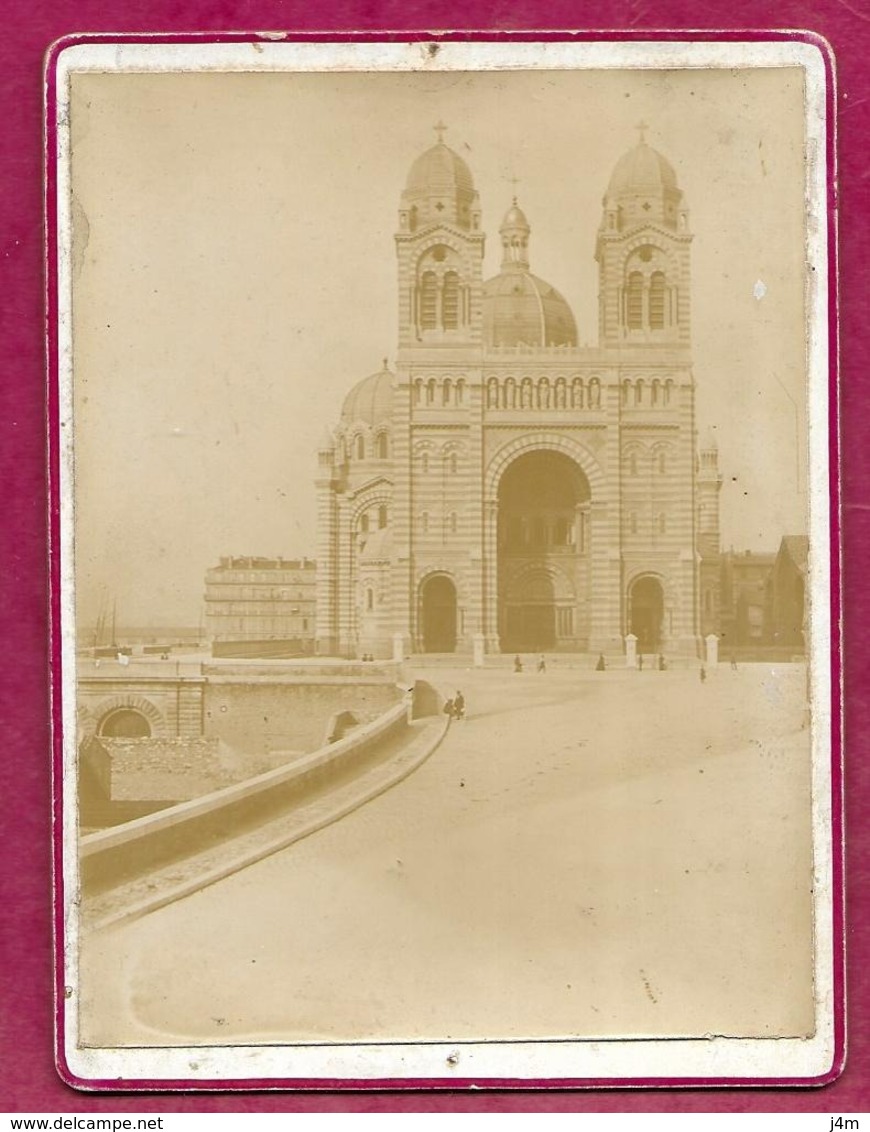 Ancienne PHOTO 12 X 9 Cm Circa 1880..Cathédrale De MARSEILLE ( 13) - Lieux