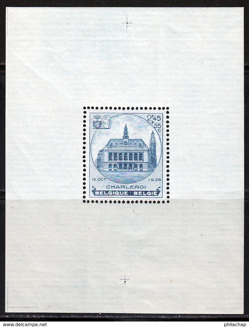 Belgique BF 1936 Yvert 6 * TB Charniere(s) - 1924-1960