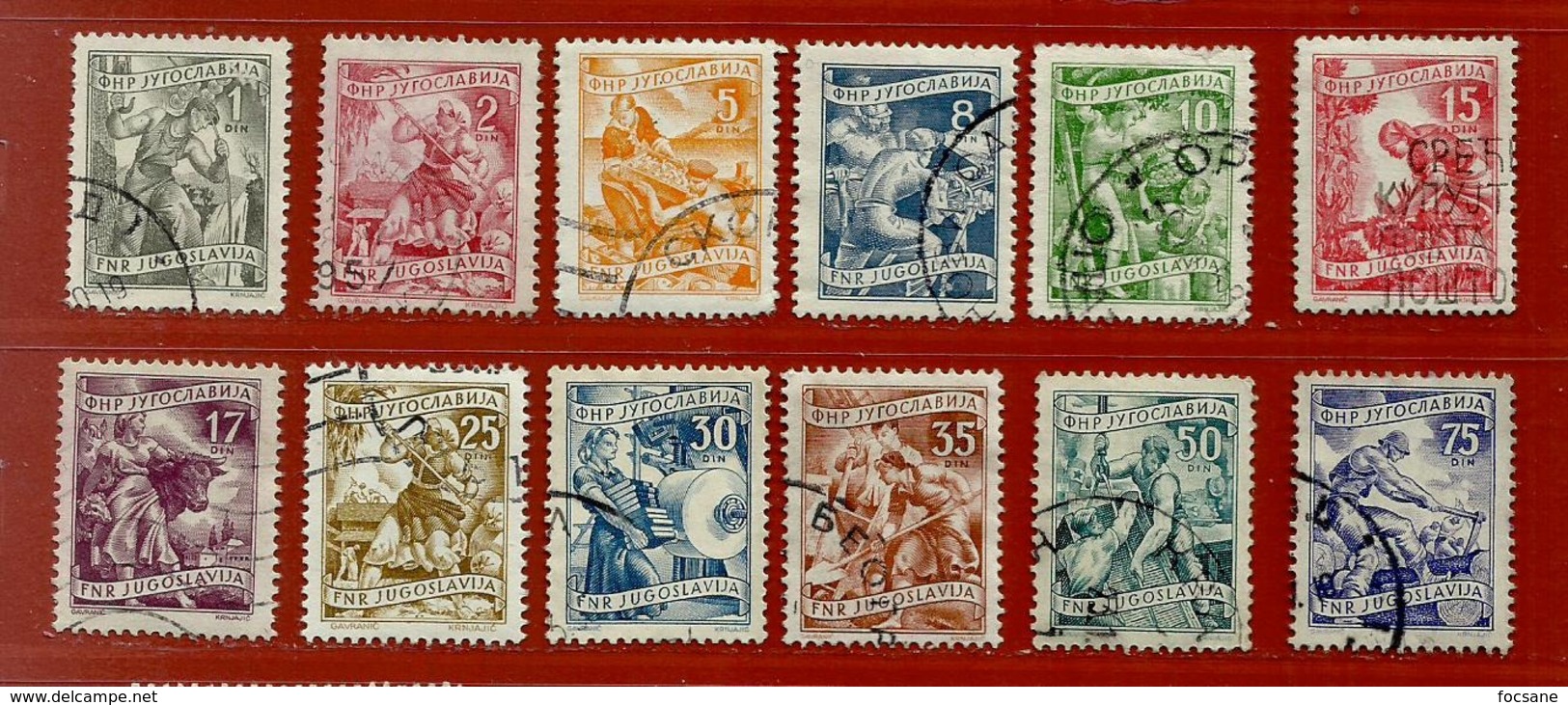 Timbre Yougoslavie Metiers - Used Stamps