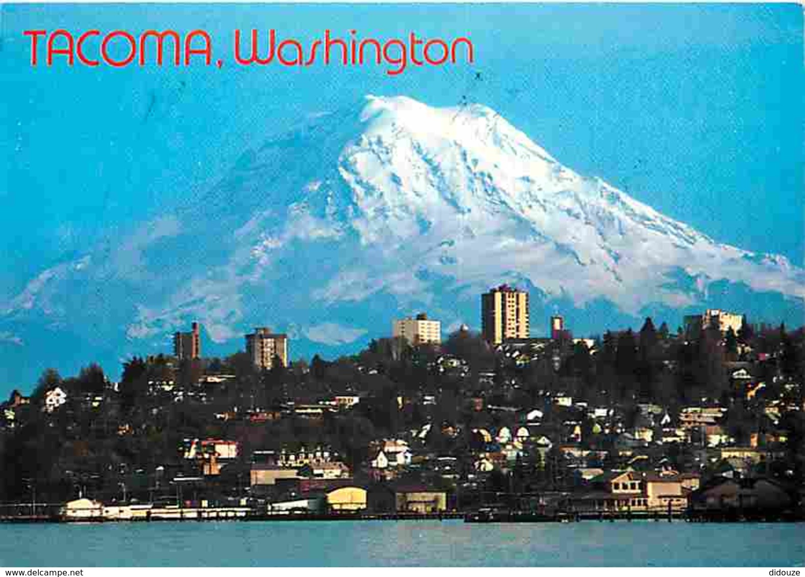 Etats Unis - Tacoma - Majestic Mount Rainier Rises Above Tacoma And Commencement Bay - Voir Scans Recto-Verso - Tacoma