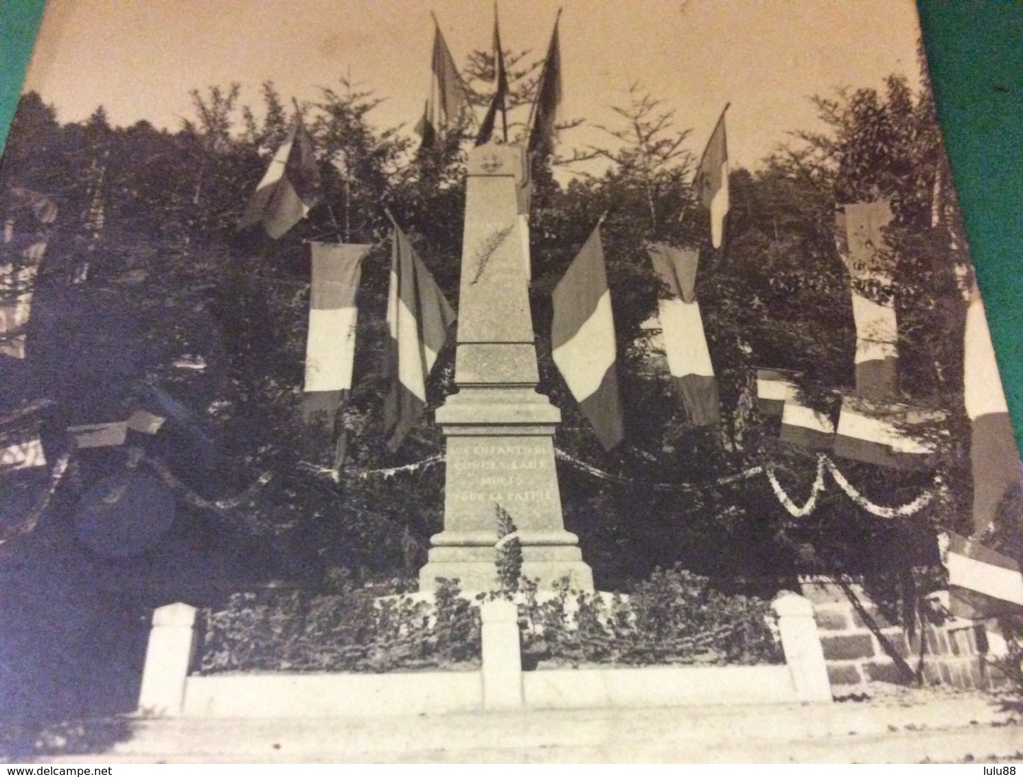 ROUGES EAUX. Inauguration Du Monument Aux Morts En 1922 Carte Photo - Otros & Sin Clasificación