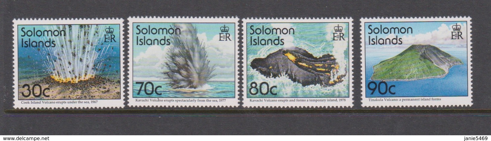 Solomon Islands SG 812-815 1994 Volcanoes,mint  Never Hinged - Solomon Islands (1978-...)