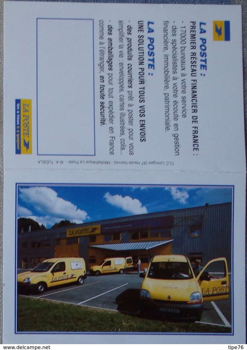 Petit Calendrier De Poche 2001 La Poste Voitures Renault - Petit Format : 2001-...