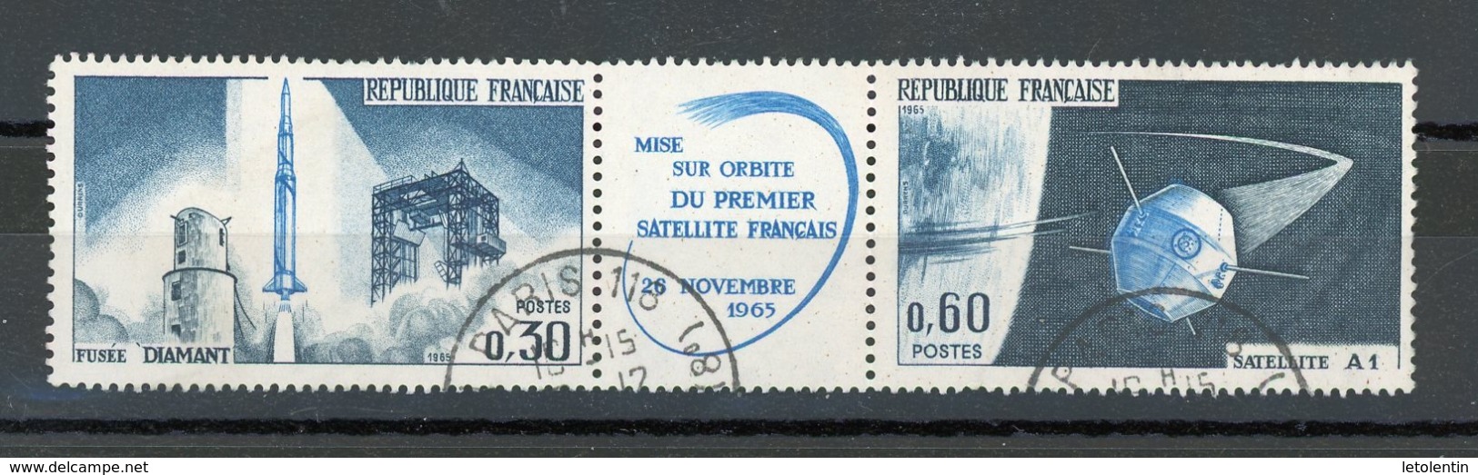 FRANCE - 1er SATELLITE NATIONAL - N° Yvert 1465a Obli. Ronde De PARIS - Oblitérés