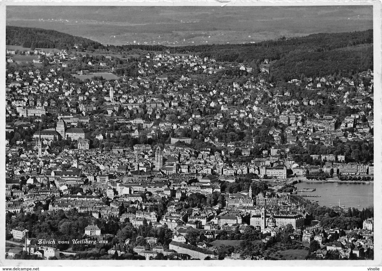 PIE.Z.19-PF.T-1124 :  ZÜRICH VOM  WETLIBERG AUS. - Zürich