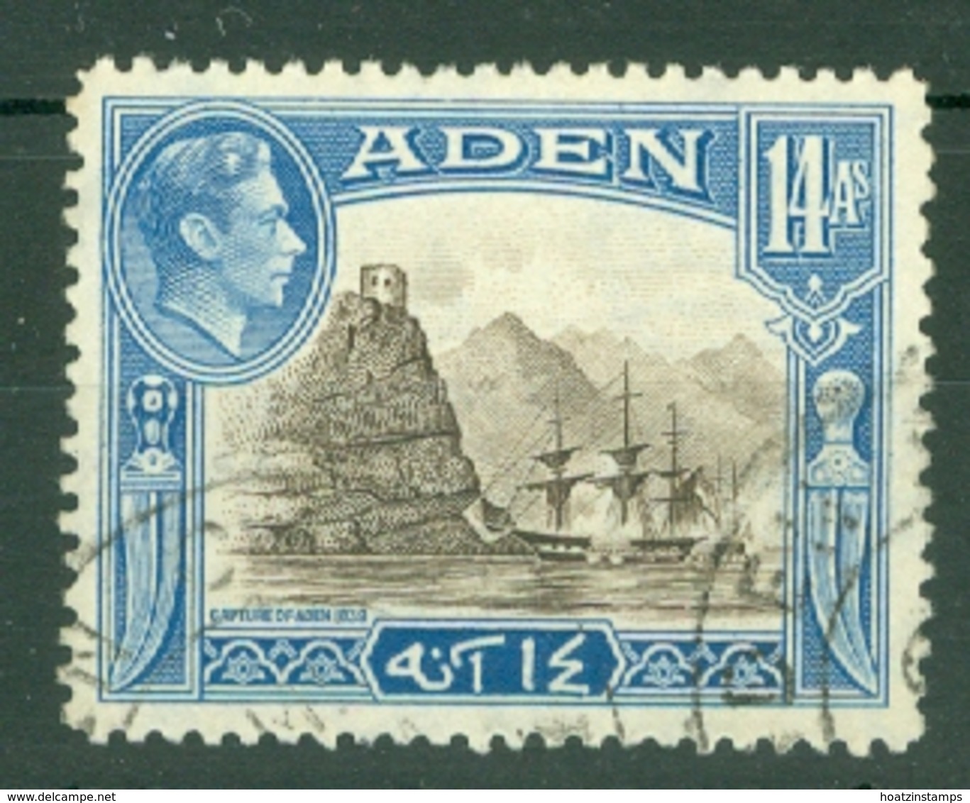 Aden: 1939/49   KGVI    SG23a   14a     Used - Aden (1854-1963)