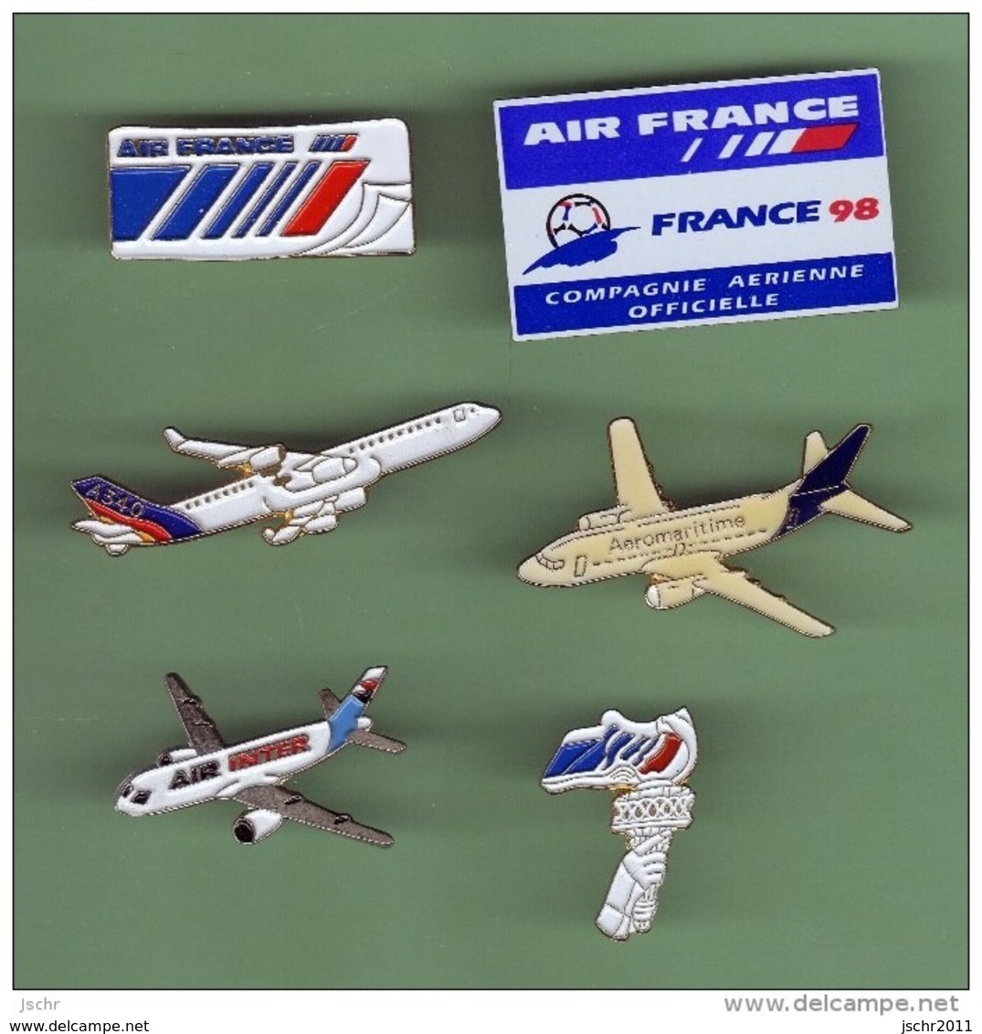 AVIONS *** Lot De 6 Pin's Differents *** 1050 - Avions