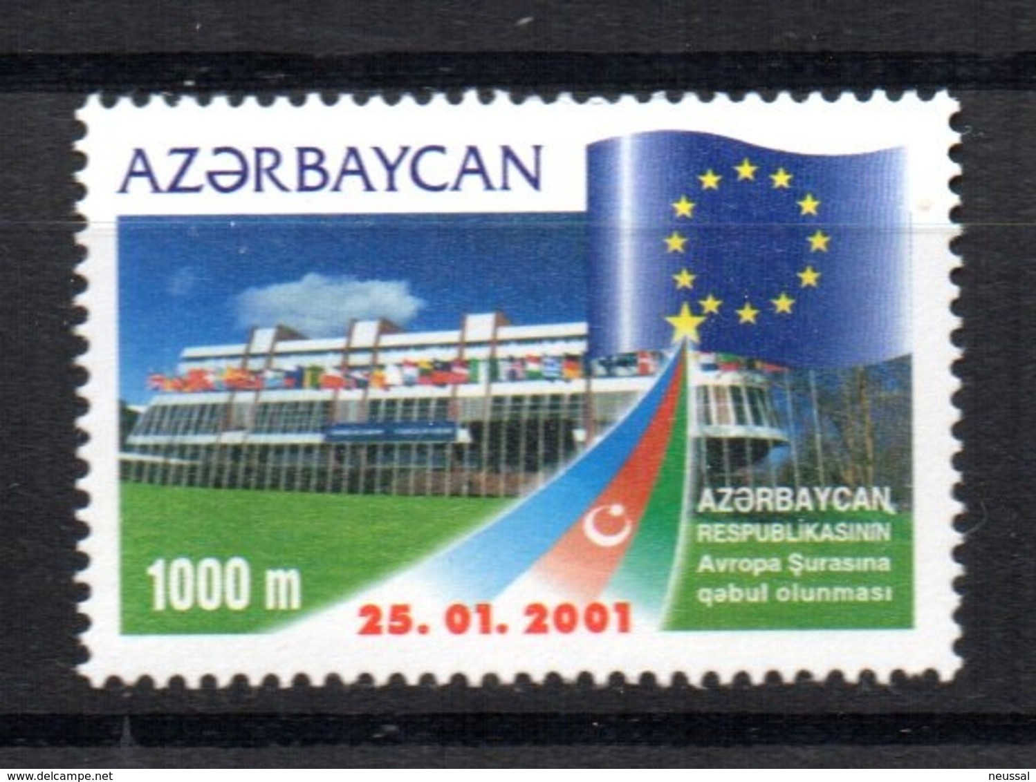 Sello Nº 419 Azerbaijan - Azerbaiján