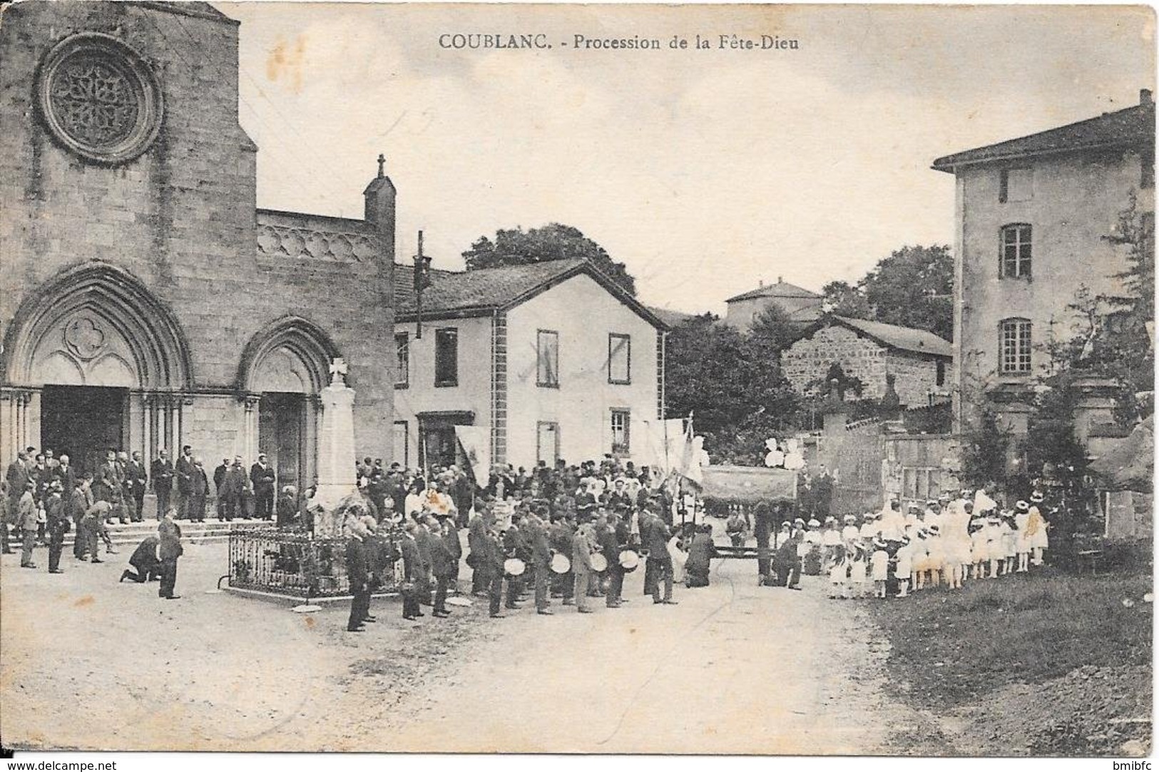 COUBLANC : Procession De La Fête Dieu - Autres & Non Classés