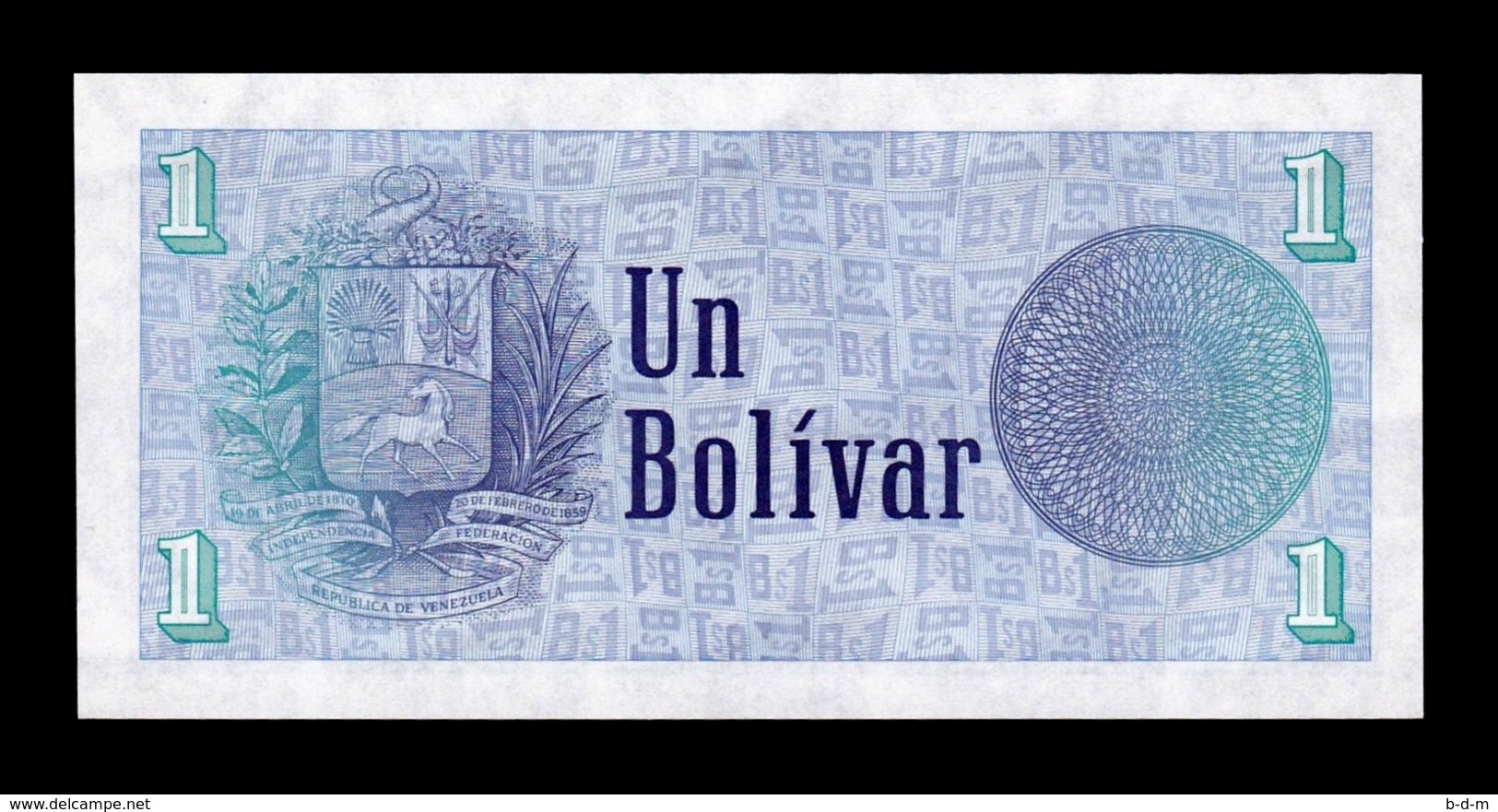 Venezuela 1 Bolivar 1989 Pick 68 SC UNC - Venezuela