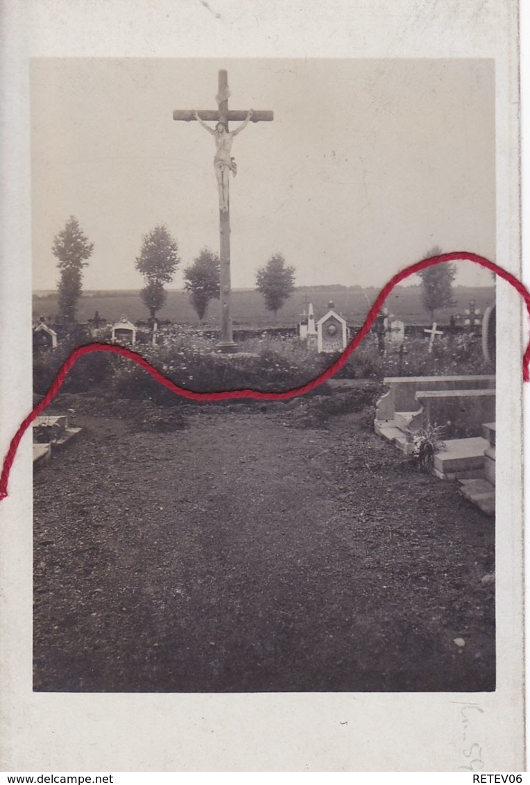 ( 59 ) - BANTIGNY Bei CAMBRAI Friedhof Cimetière Allemand  Carte Photo Allemande 1° Guerre - Autres & Non Classés