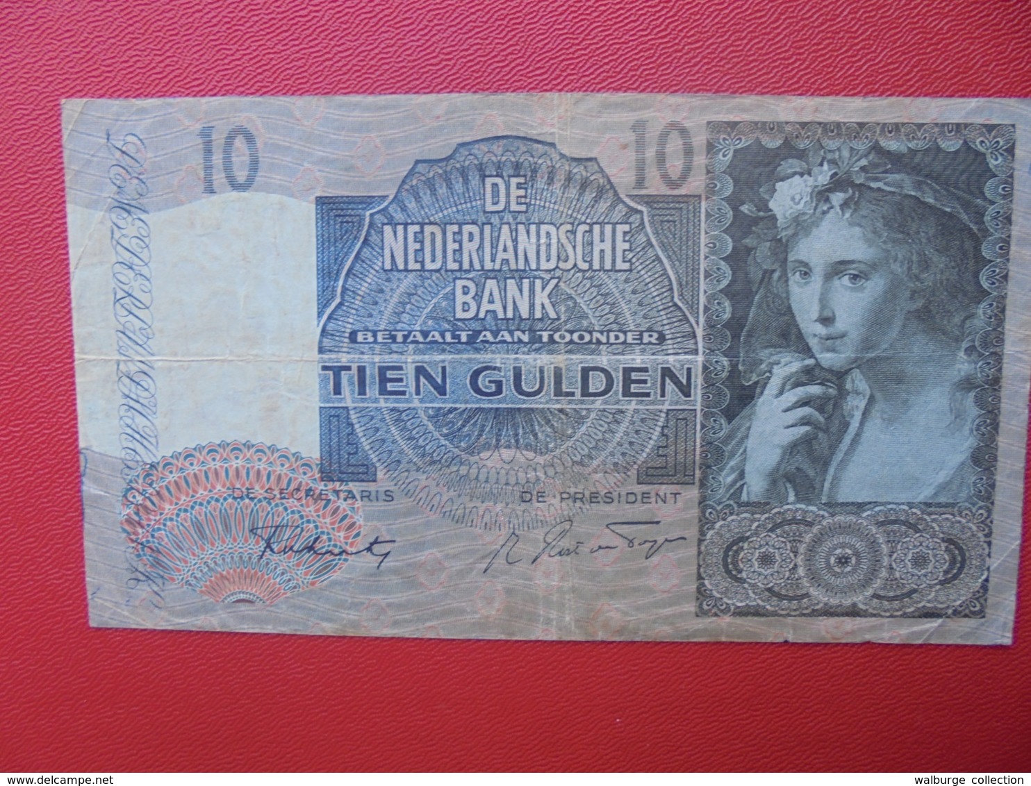 PAYS-BAS 10 GULDEN 1941 CIRCULER  (B.2) - 10 Gulden