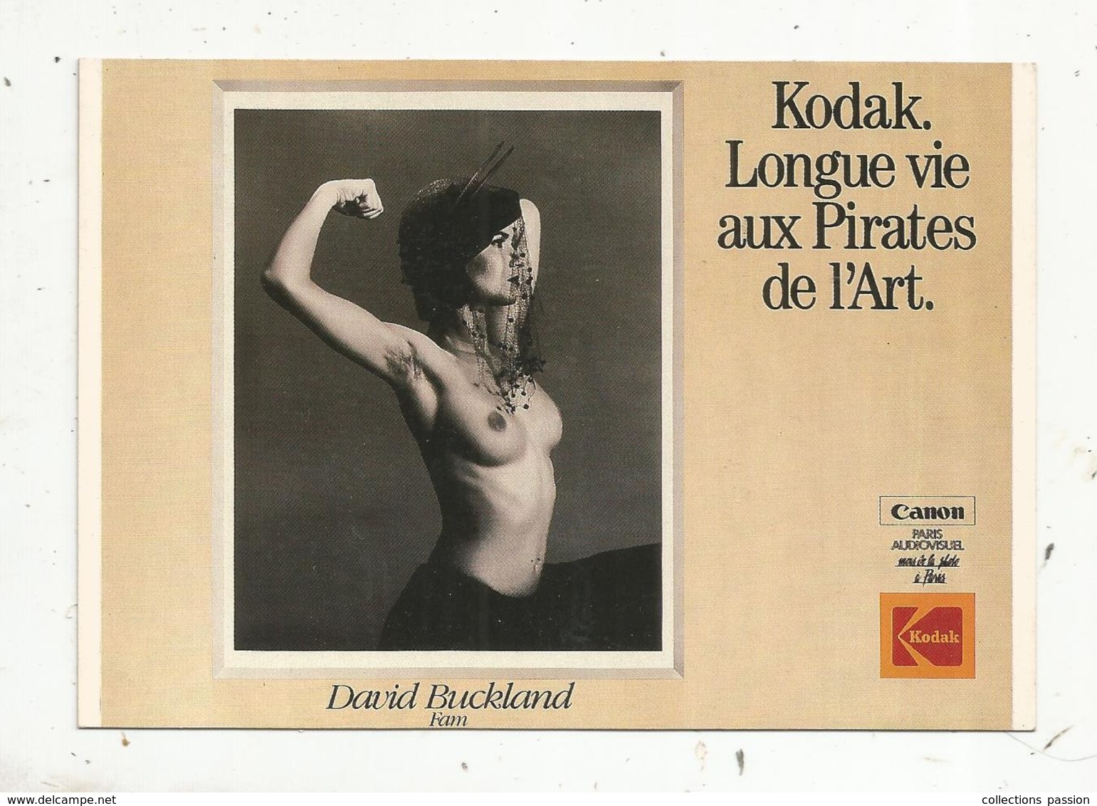 Cp, Publicité , KODAK , Photo David Buckland, Kodack. Longue Vie Aux Pirates D'art ,vierge - Werbepostkarten
