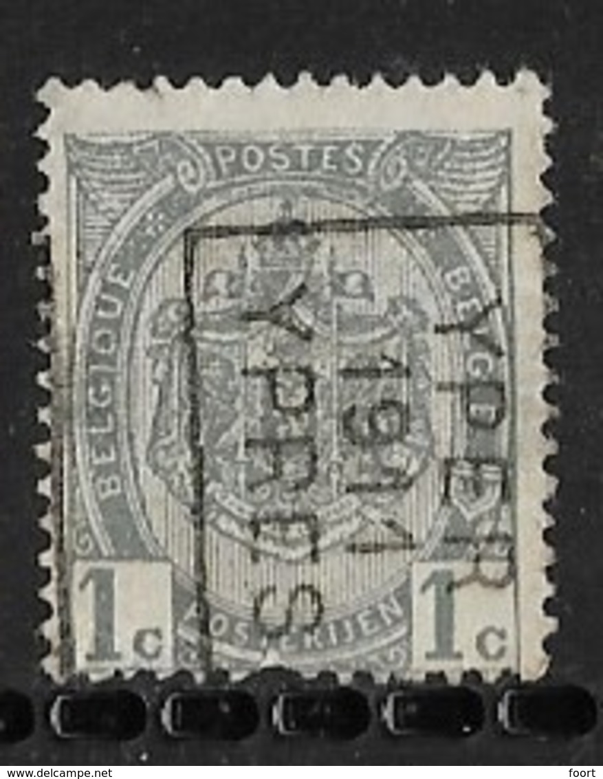 Ypres 1911  Nr. 1665Bzz Vouw - Roller Precancels 1910-19