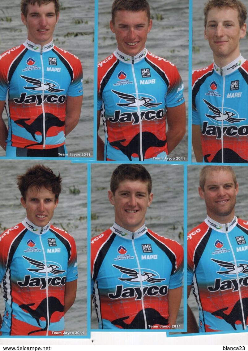 6869 Lot 17 Photos Cyclisme Team Jayco 2011 - Cyclisme