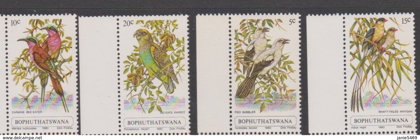 South Africa-Bophuthatswana SG 60-63 1980 Birds,Mint Never Hinged - Bophuthatswana