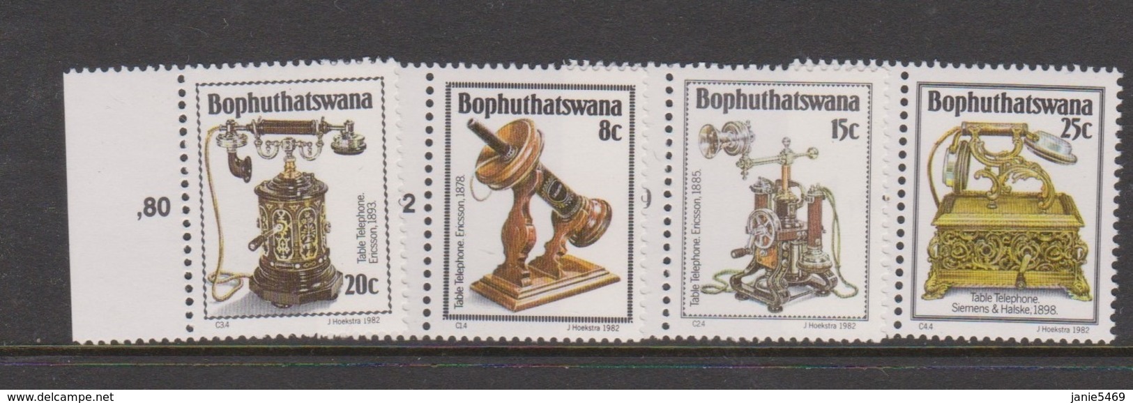 South Africa-Bophuthatswana SG 92-95 1982 History Of Telephone,Mint Never Hinged - Bophuthatswana