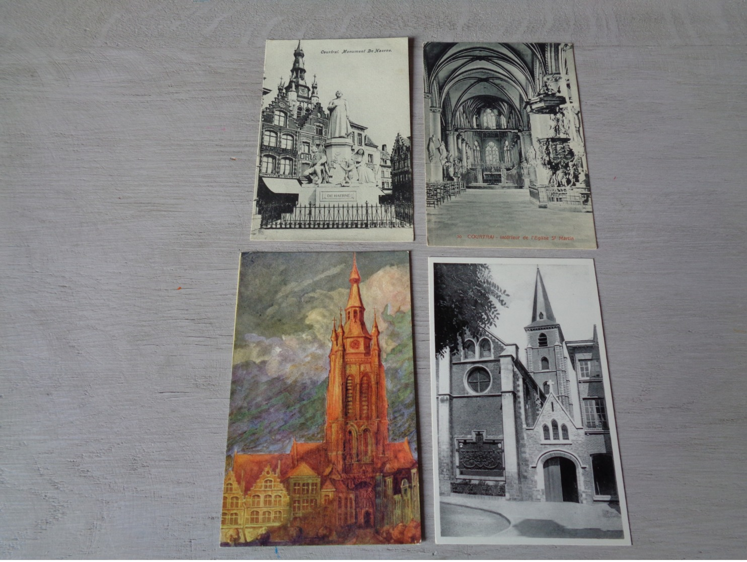 Beau lot de 48 cartes postales de Belgique  Courtrai     Mooi lot van 48 postkaarten van België  Kortrijk  - 48 scans