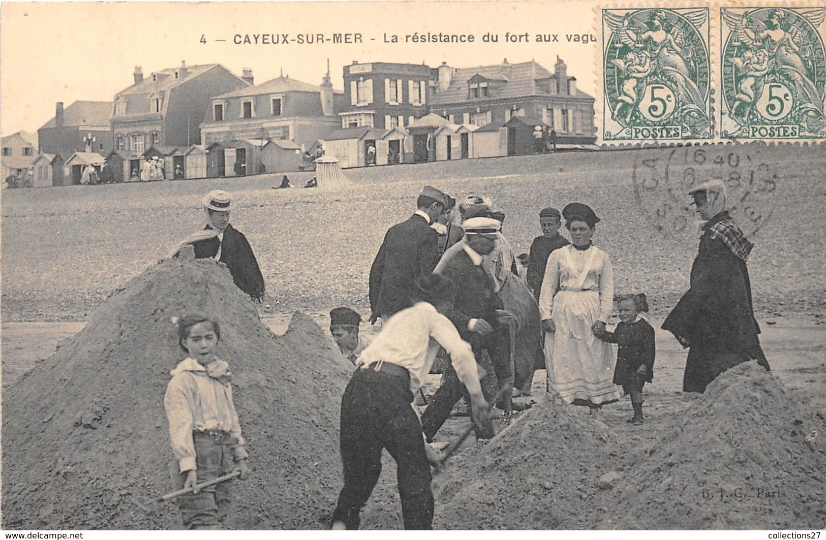 80-CAYEUX-SUR-MER- LA RESISTANCE DU FORT AU VAGUES - Cayeux Sur Mer