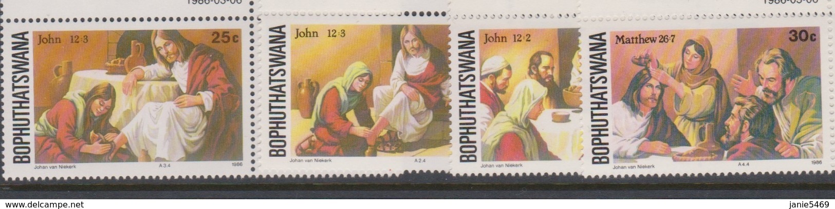 South Africa-Bophuthatswana SG 168-171 1986 Easter,Mint Never Hinged - Bophuthatswana