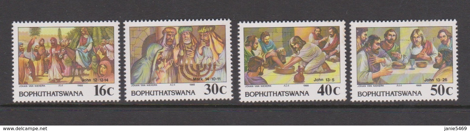 South Africa-Bophuthatswana SG 199-202 1988 Easter ,Mint Never Hinged - Bophuthatswana