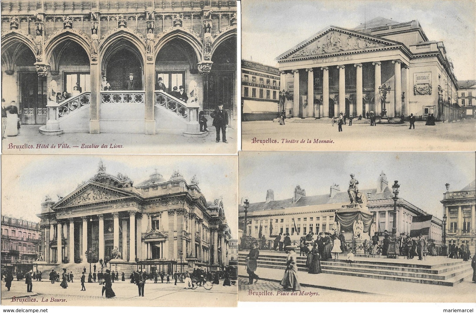 BELGIQUE - BRUXELLES - LOT DE 27 CARTES - Cartes Colorisées - Toutes Les Cartes Sont Scannées - 5 - 99 Postcards