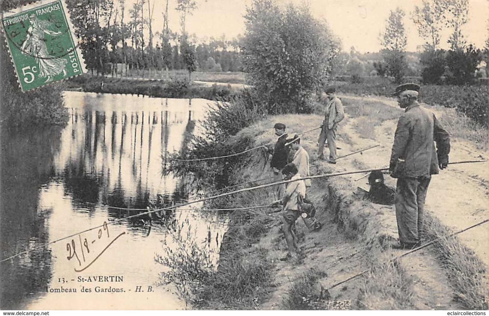 Thème.  Métier.   Pêche A La Ligne :      37   Saint Avertin   Tombeau Des Gardons      (Voir Scan) - Fishing