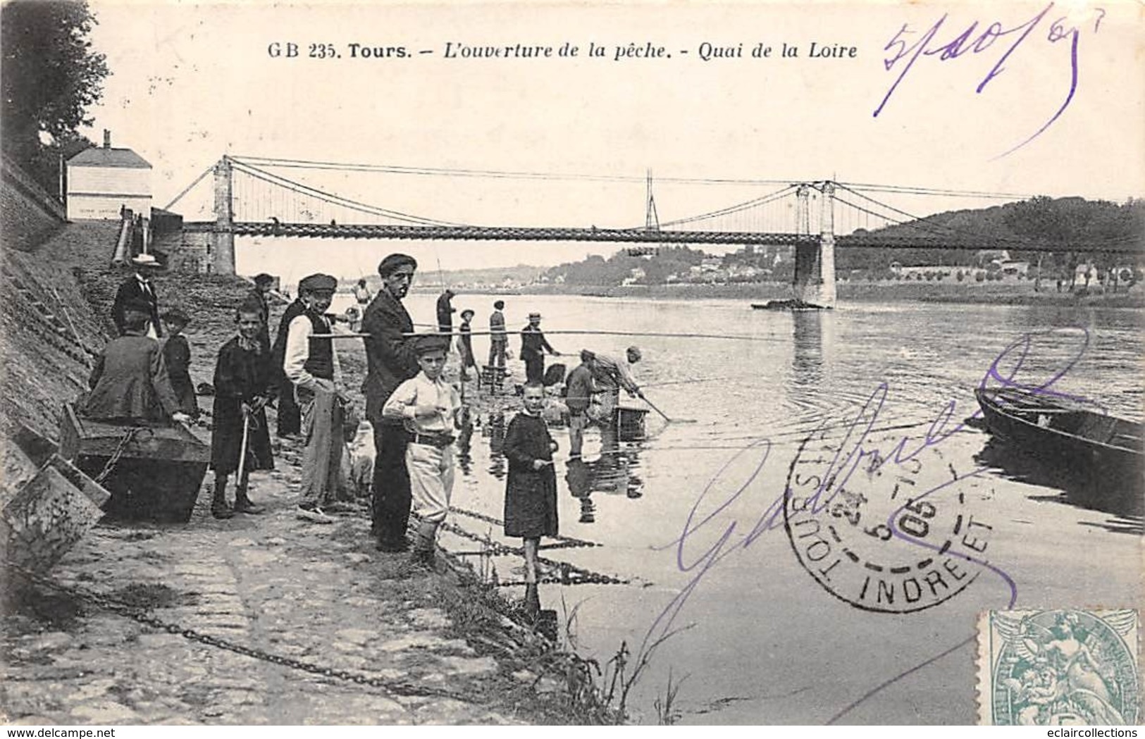 Thème.  Métier.   Pêche A La Ligne :      37   Tours   Ouverture De La Pêche      (Voir Scan) - Visvangst