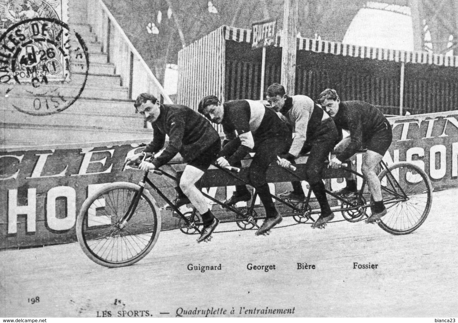 6883 CPM Cyclisme Quadruplette à L'entrainement - Cyclisme