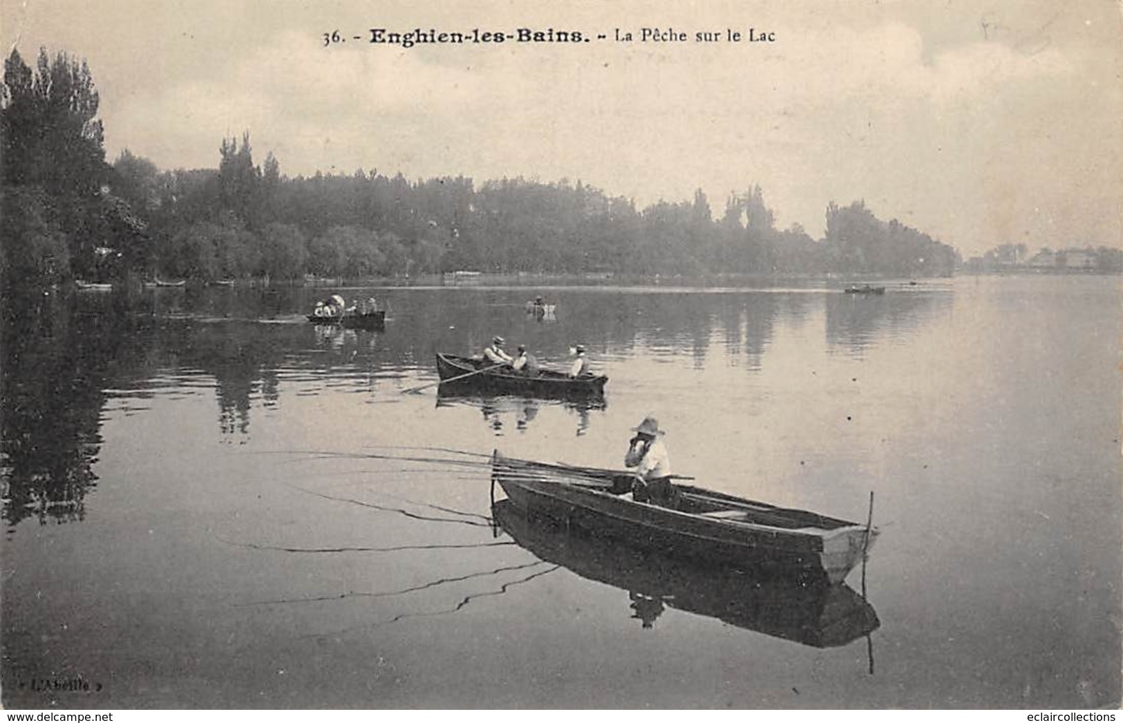 Thème.  Métier.   Pêche A La Ligne :   95   Enghien Les Bains      (Voir Scan) - Fishing