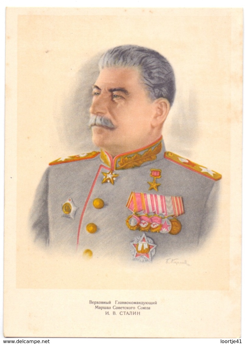 CP - Homme Politique Russe - USSR - Stalin - Politieke En Militaire Mannen